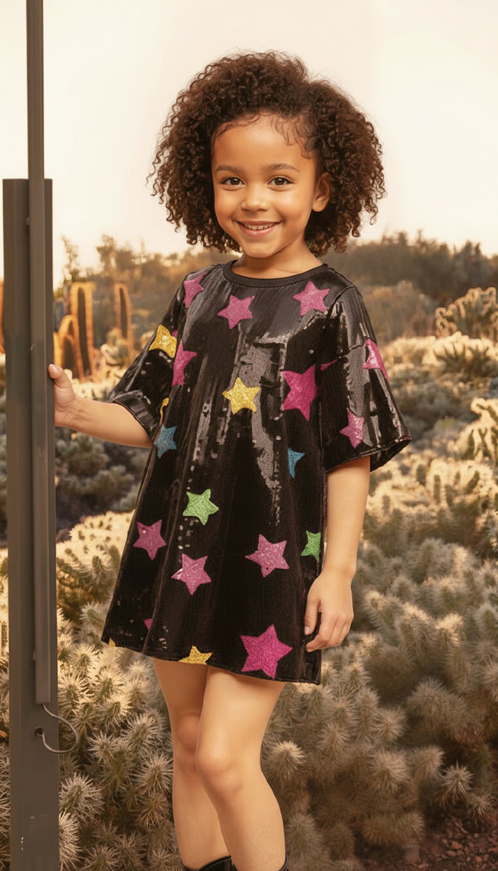 STAR SEQUIN DRESS