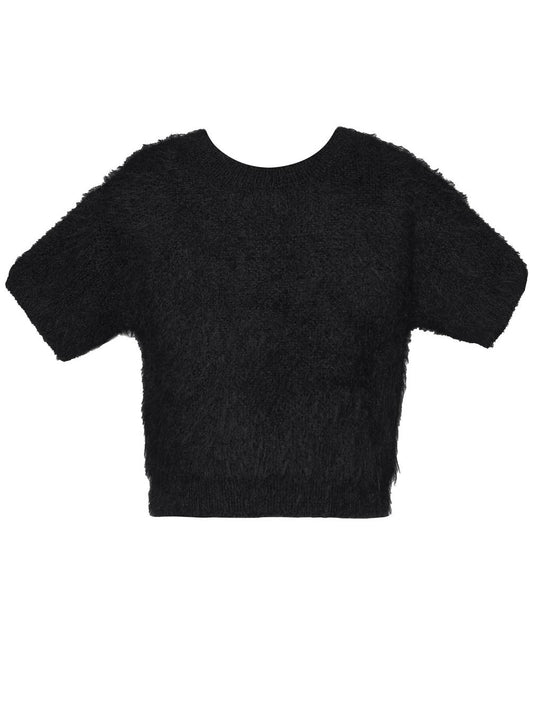 Little l Big l Tween Girl’s Fuzzy Semi Crop Sweater