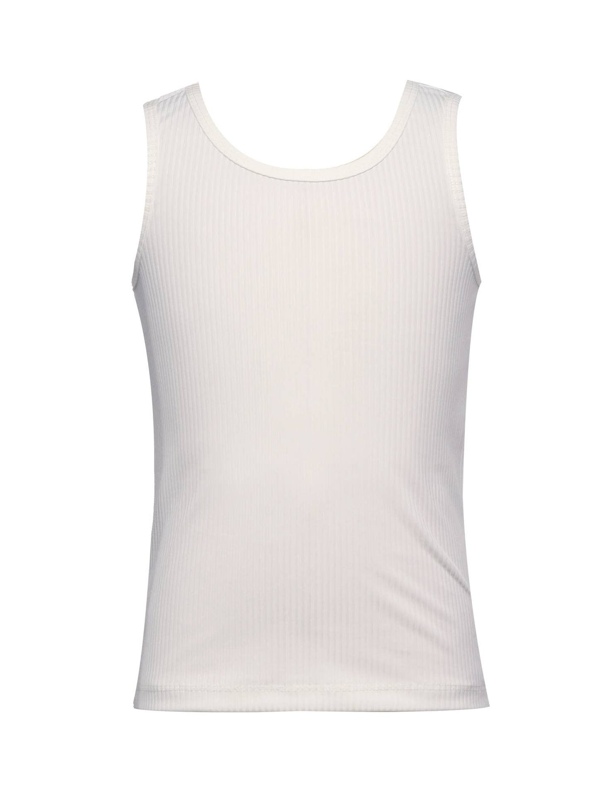 Toddler l Little Girls Ribbed Knit Basic Scoop Neck Tank Top