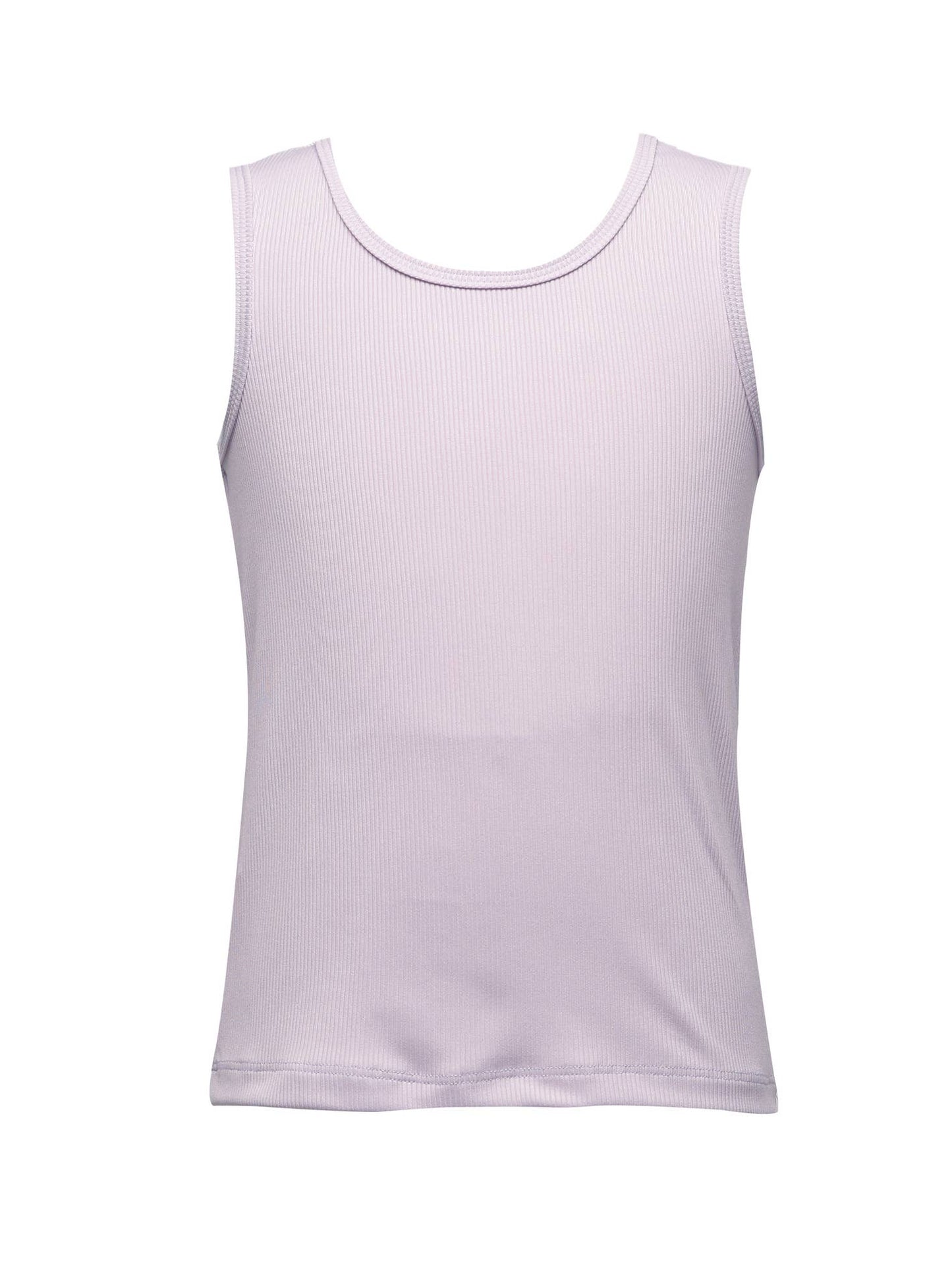 Toddler l Little Girls Ribbed Knit Basic Scoop Neck Tank Top