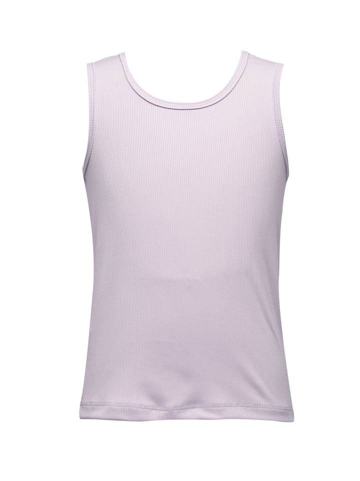 Toddler l Little Girls Ribbed Knit Basic Scoop Neck Tank Top