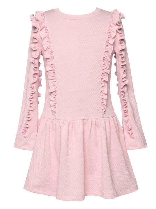 strapless open back dress I've Been Thinking Knit Mini Dress Pink Stripe