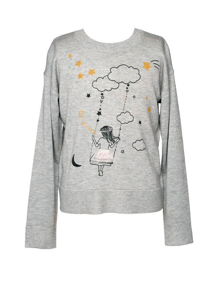 Little l Big l Tween Girl’s Swinging Doll Star Cloud Pullover