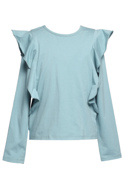 Toddler l Little Girl’s l Tween Ruffled Elevated Basic Long Sleeve Top