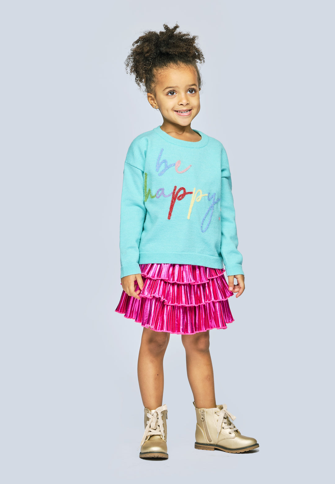 3 TIER PLEATED SKIRT