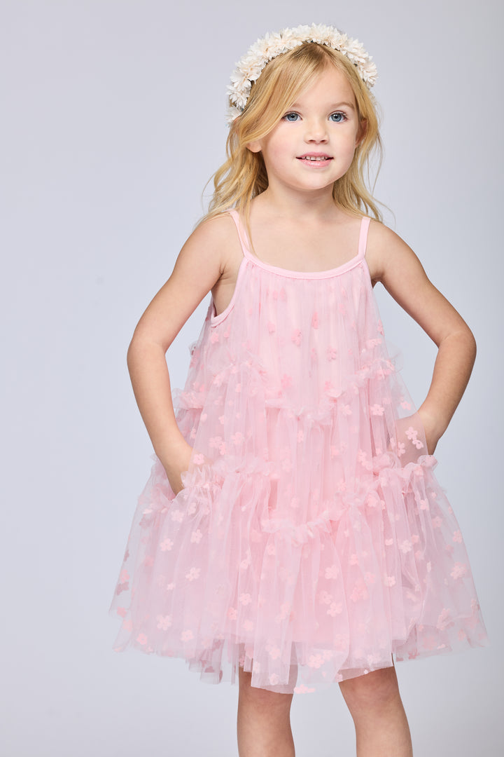 TIERED TULLE DRESS