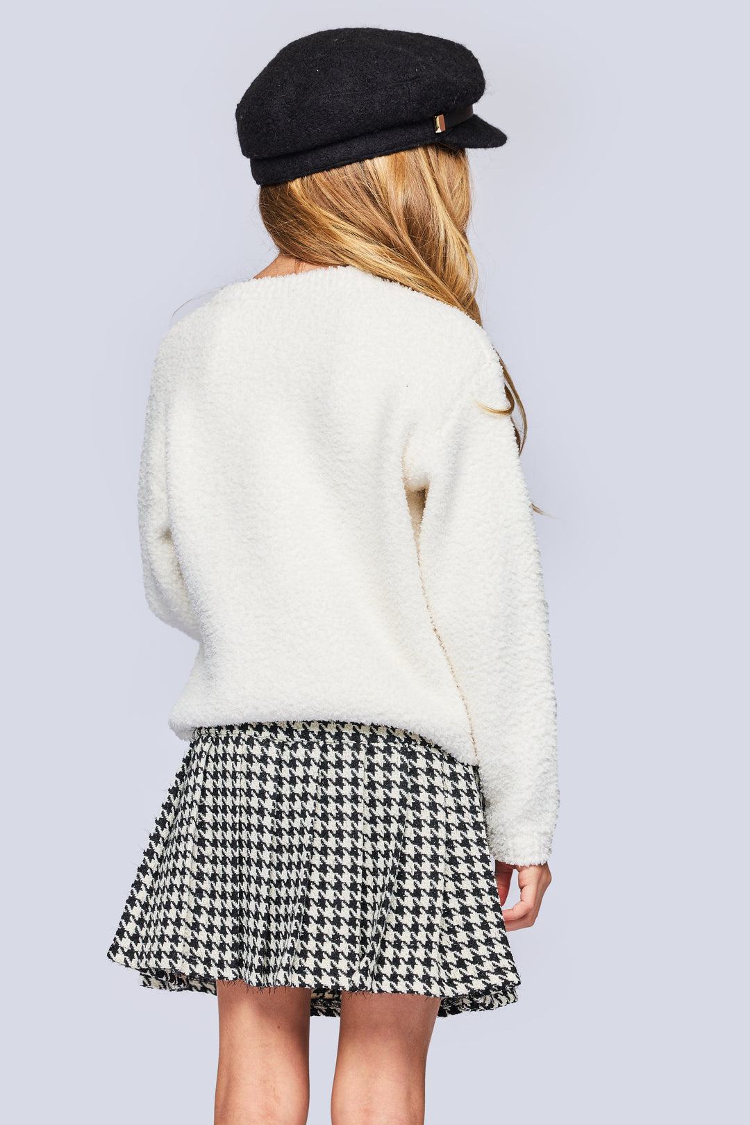 HOUNDSTOOTH TWEED SKORT