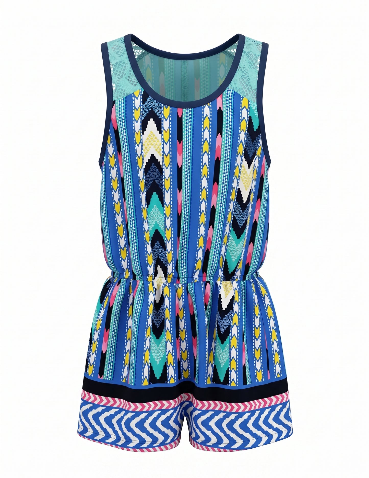 GEOMETRIC PRINT ROMPER