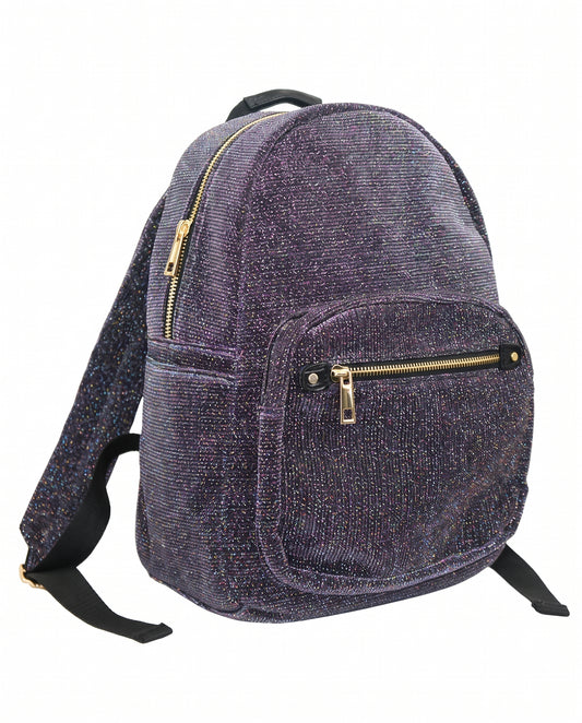 Girls Glittery Metallic Backpack
