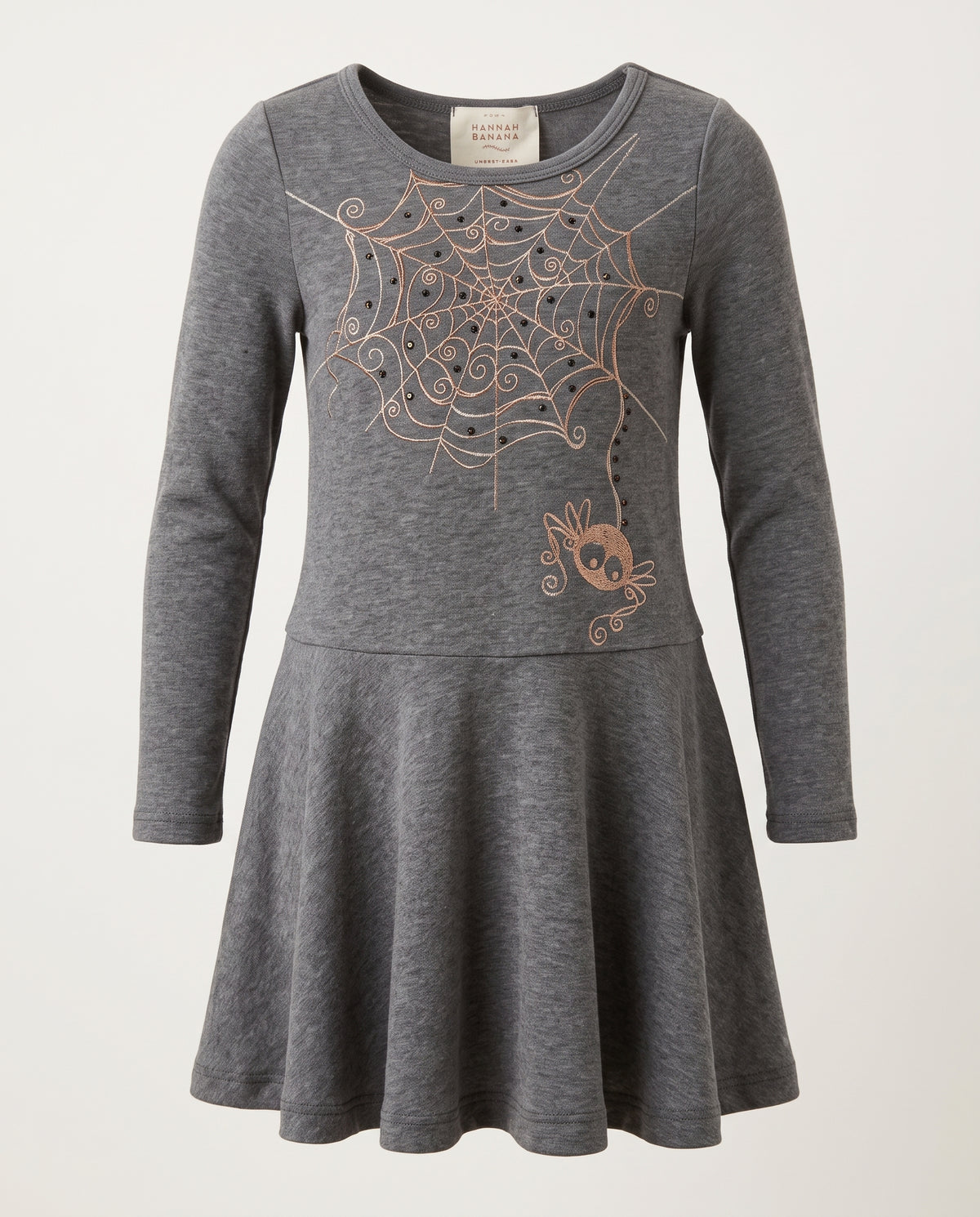 DRESS WITH SPIDER PRINT