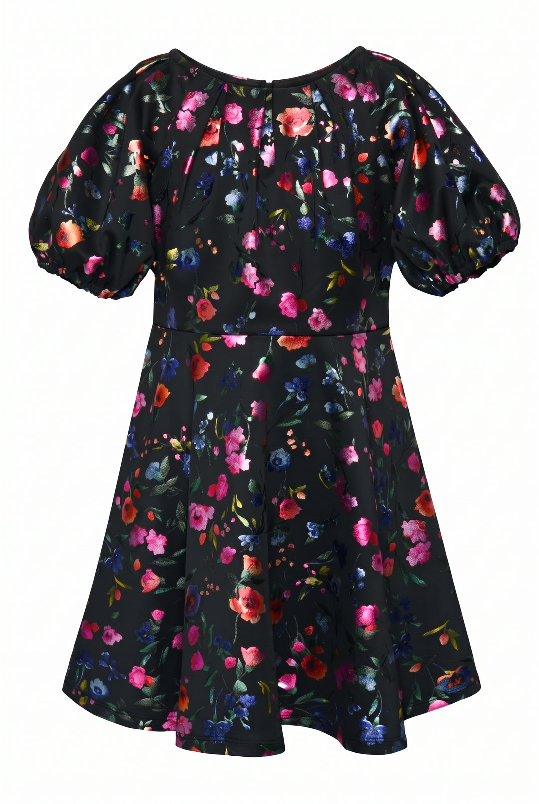 Little l Tween Girl’s Foiled Floral Print Party Dress