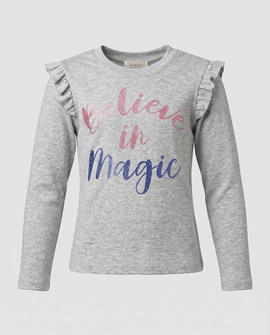 Little Girls Believe In Magic Long Sleeve Top