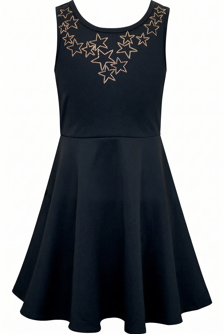 Big Girls Star Bib Skater Dress