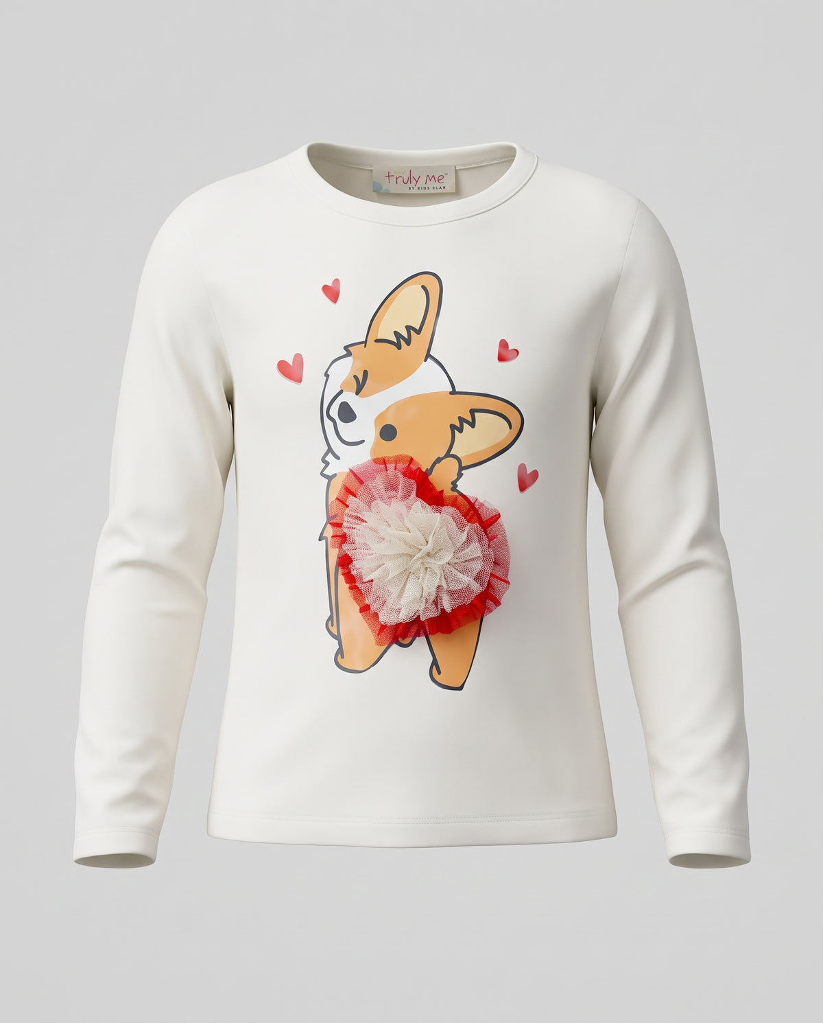 TOP WITH CORGI GRAPHIC