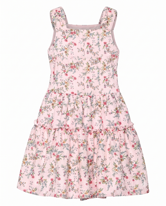 TIERED FLORAL DRESS