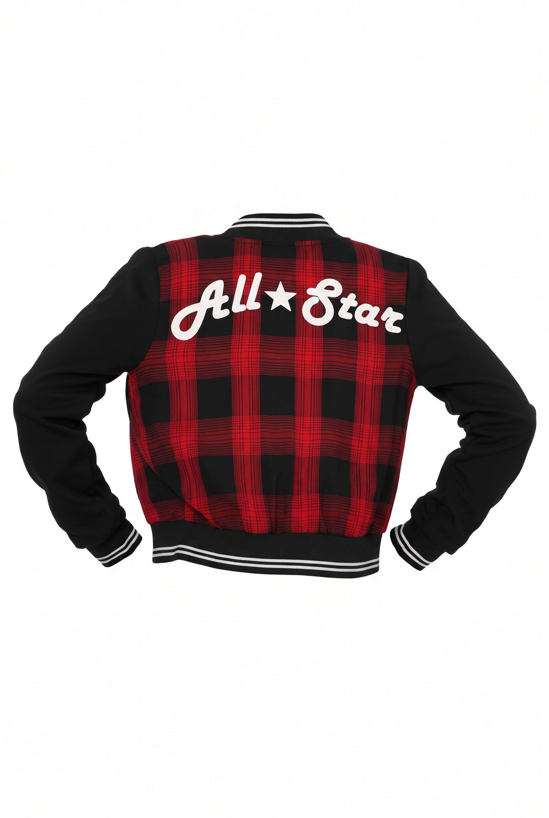 Big Girls ALL STAR Plaid Bomber Jacket