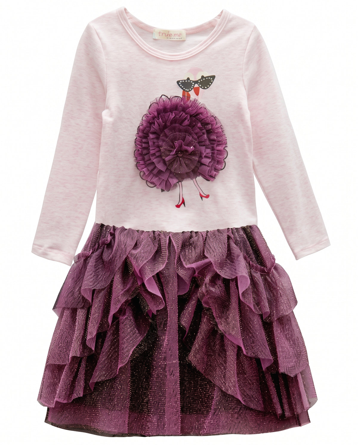 DRESS WITH 3-D GRAPHIC