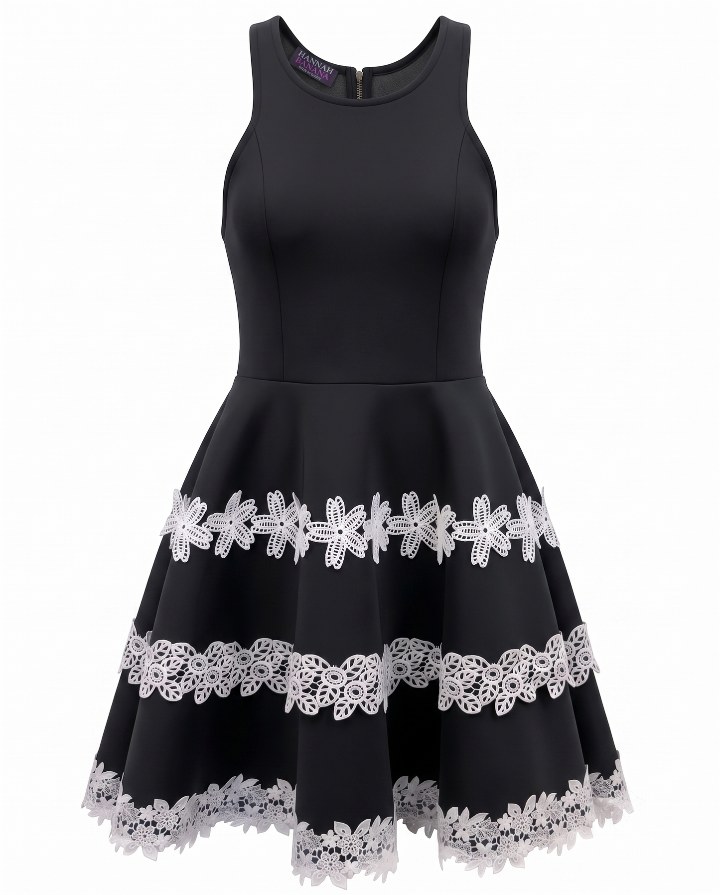 Halter Neck Fit & Flare Party Dress