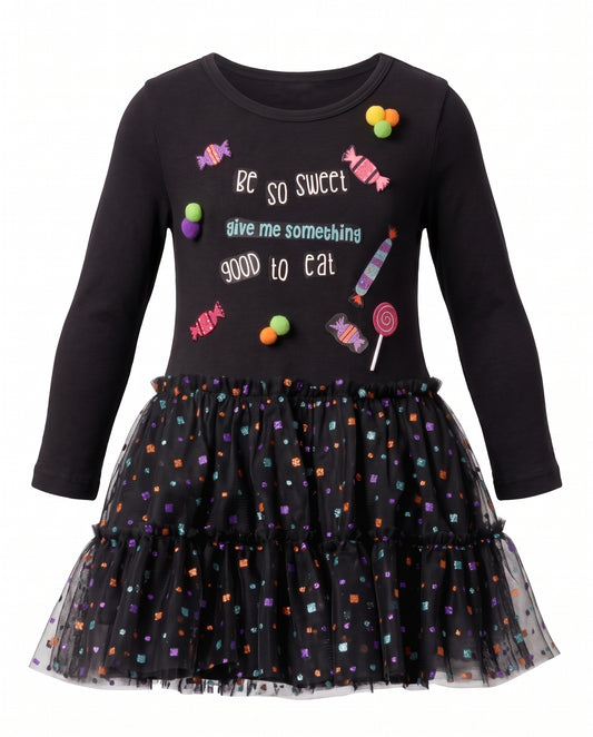 TUTU DRESS WITH CANDY GRAPHIC