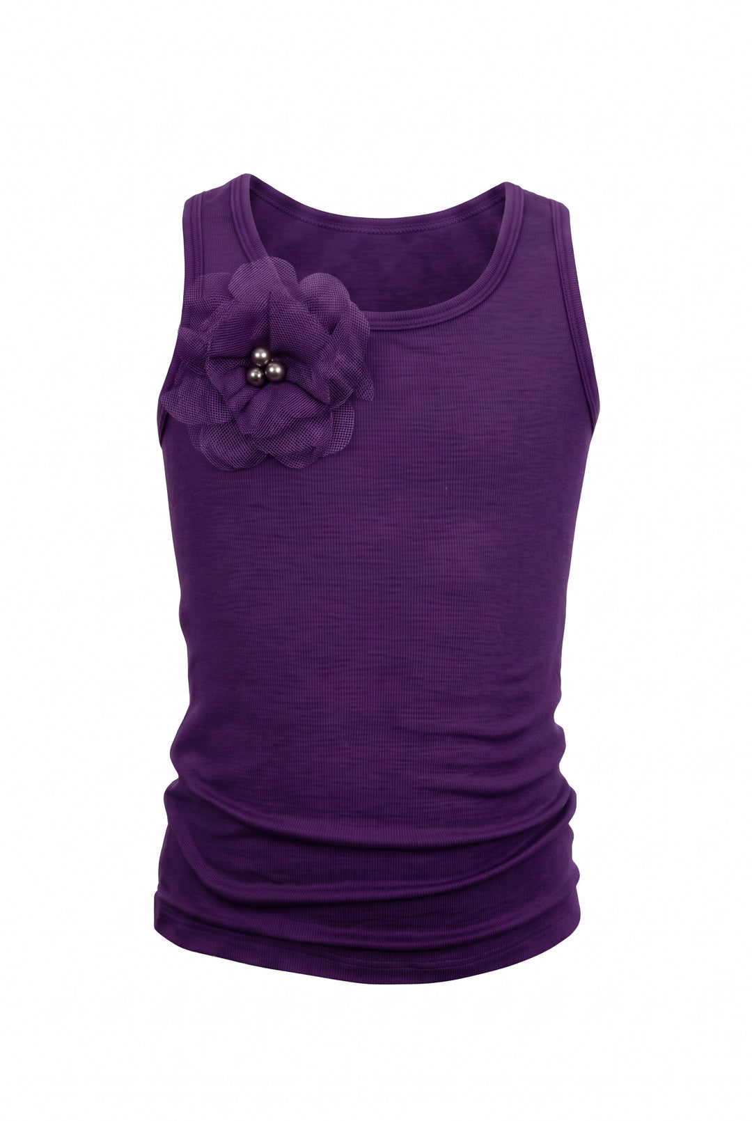 TANK WITH FLOWER ON RIGHT SHOULDER