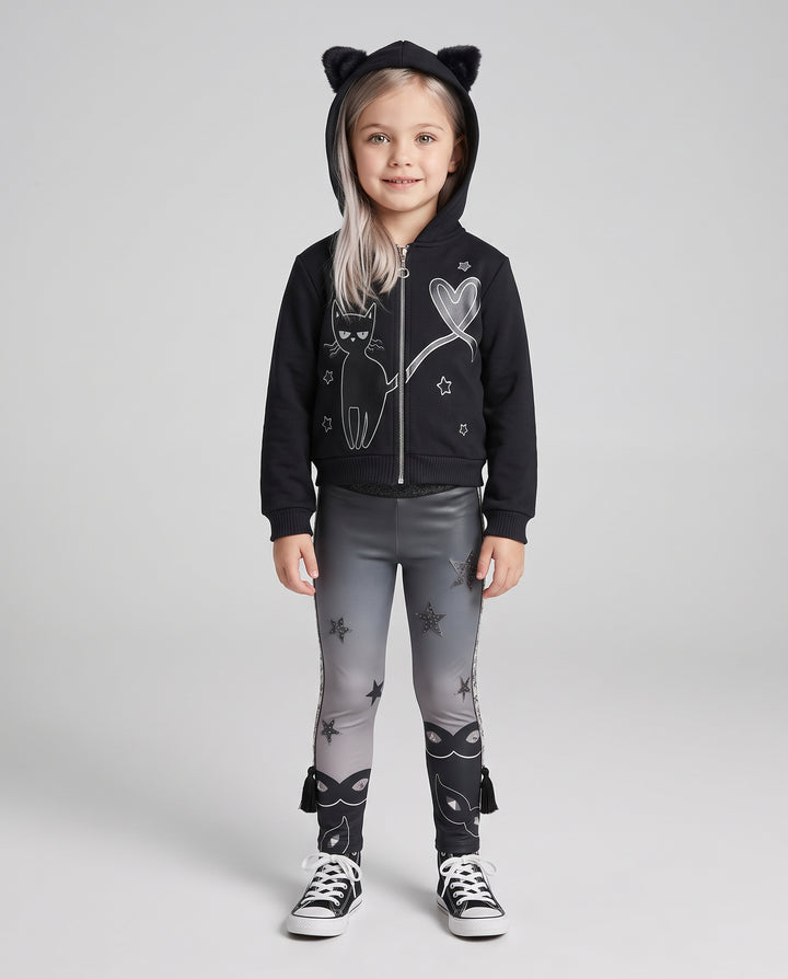 HALLOWEEN LEGGINGS  W/ TASSELS
