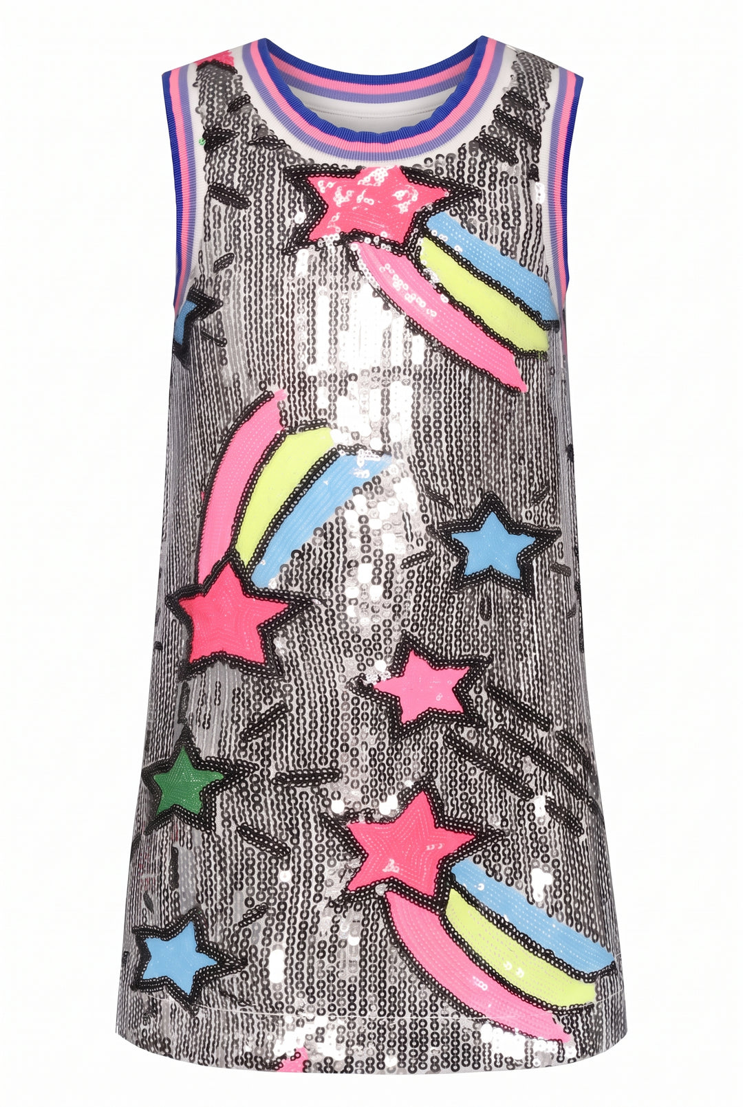 SHOOTING STAR SEQUIN A-LINE DRESS
