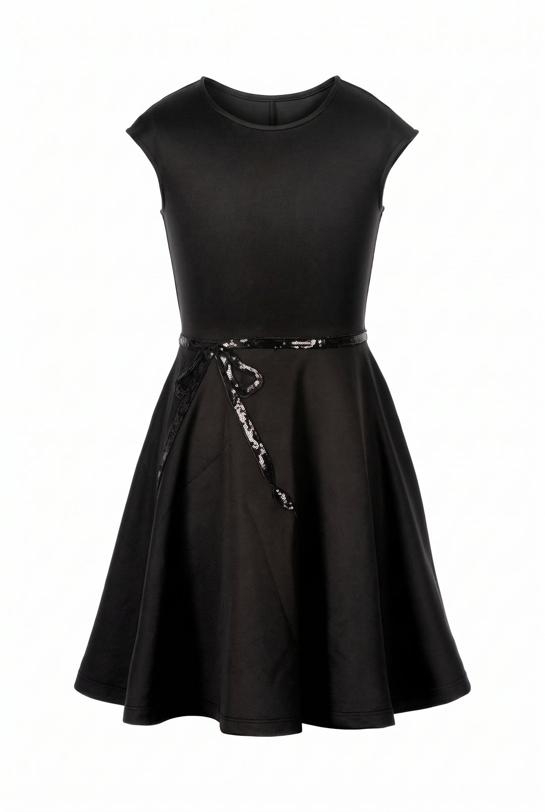 Big Girls Fit and Flare Dress with Bow