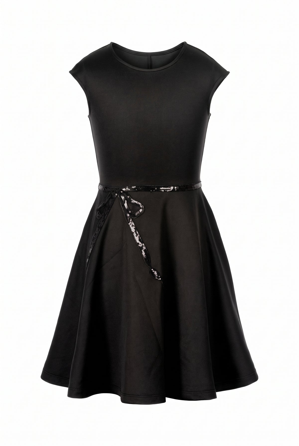 Big Girls Fit and Flare Dress with Bow