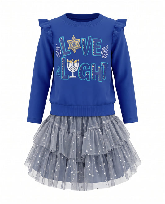 LOVE & LIGHT MOCK TWOFER DRESS