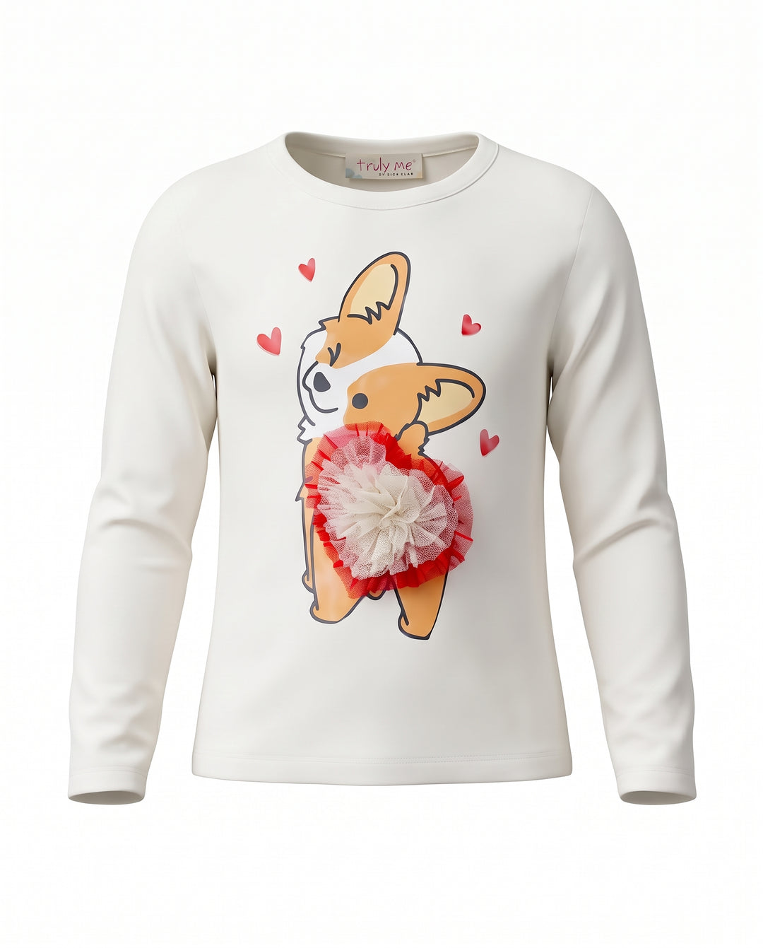 TOP WITH CORGI GRAPHIC