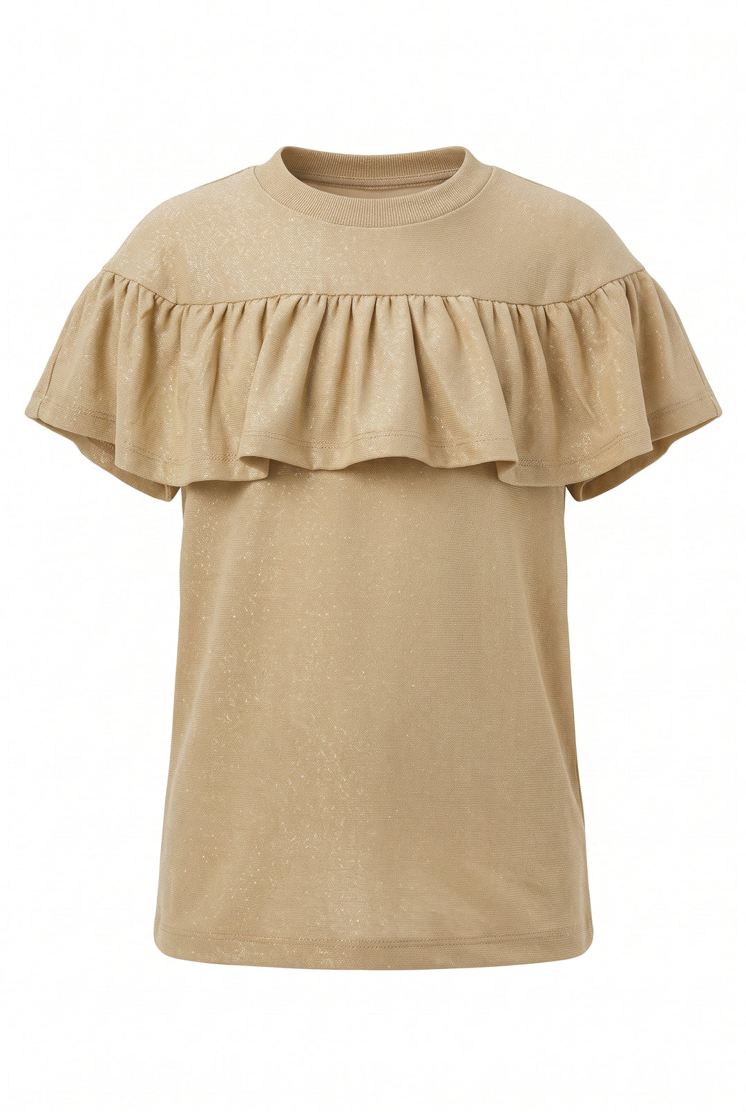 Big Girls Ruffled Short Sleeve Top