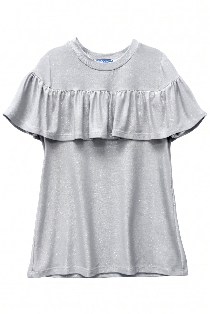 Big Girls Ruffled Short Sleeve Top