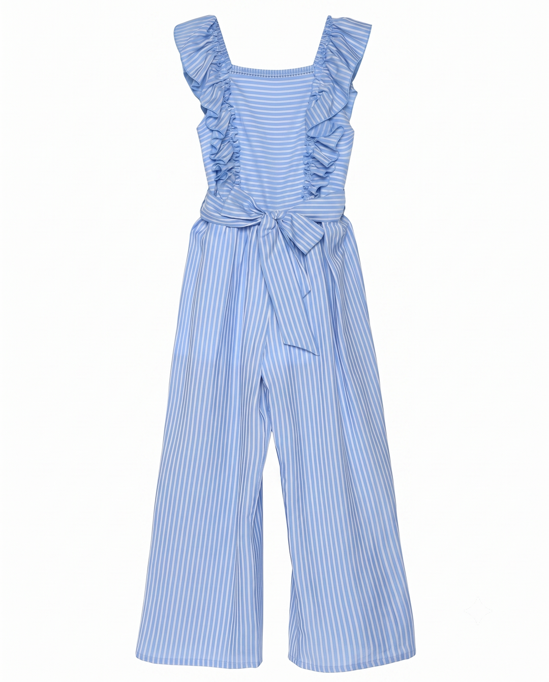RUFFLE STRIPE JUMPSUIT