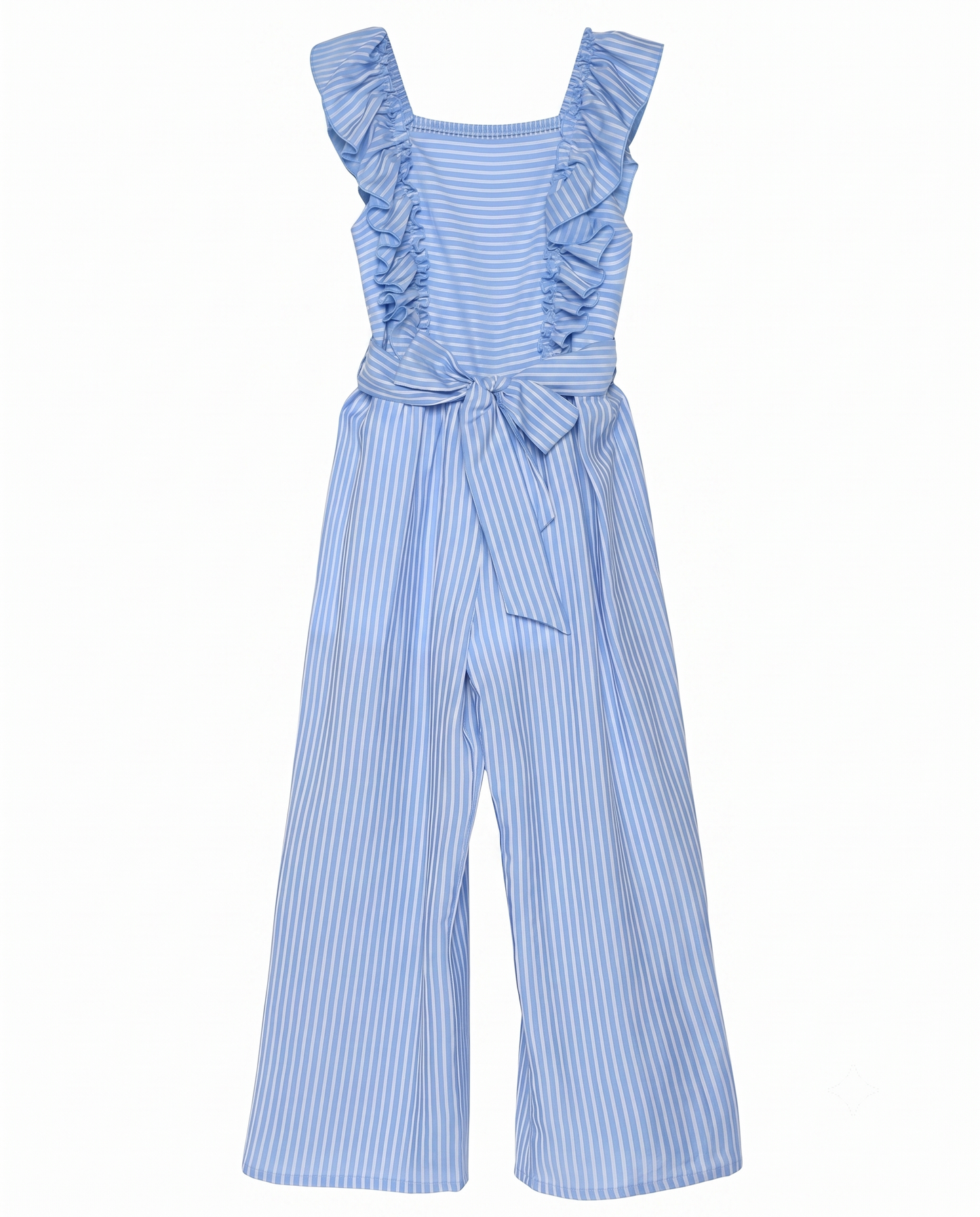RUFFLE STRIPE JUMPSUIT