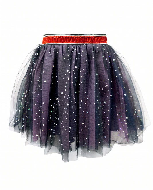Girls Starry Holographic Dots Tutu Skirt