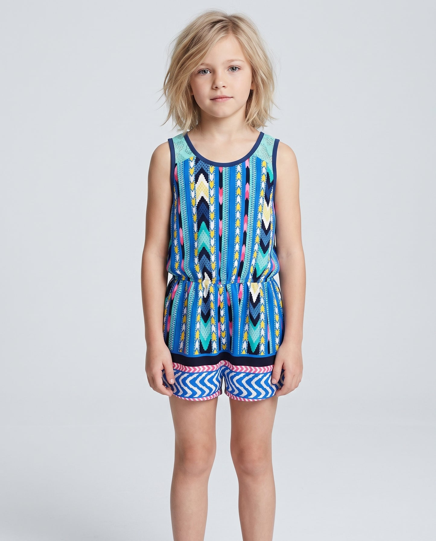 GEOMETRIC PRINT ROMPER