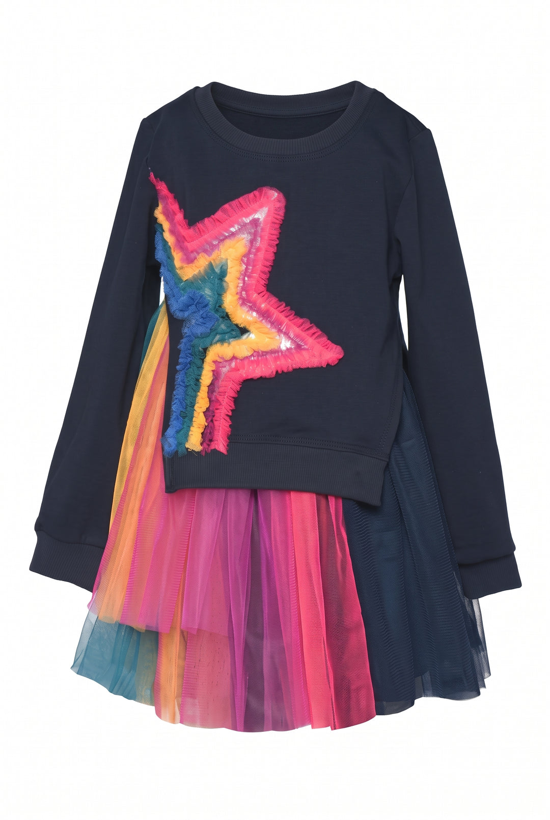 Infant l Toddler l Little Girl’s Rainbow Star Twofer Dress