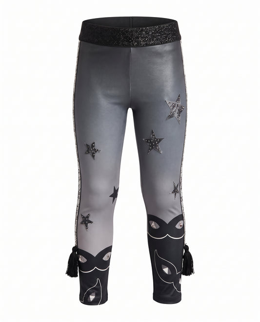 HALLOWEEN LEGGINGS  W/ TASSELS