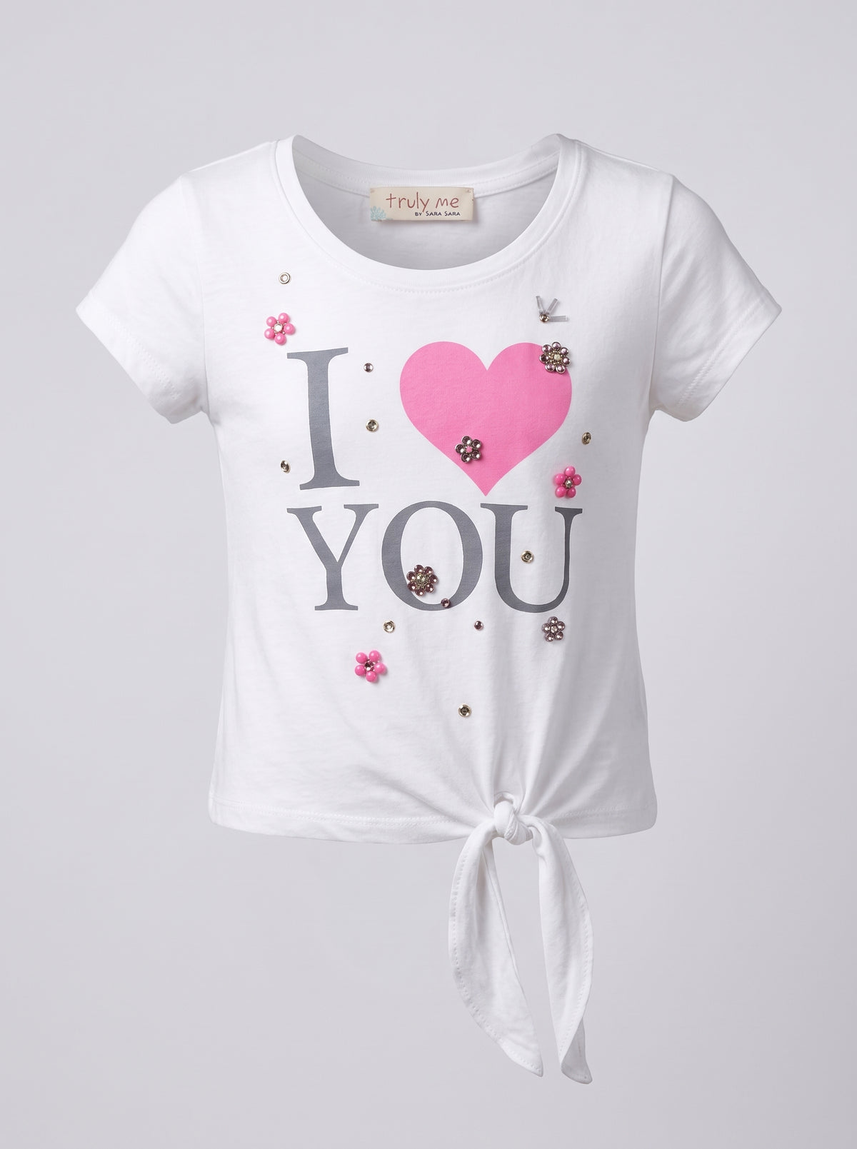 SHORT SLEEVE I LOVE YOU TOP