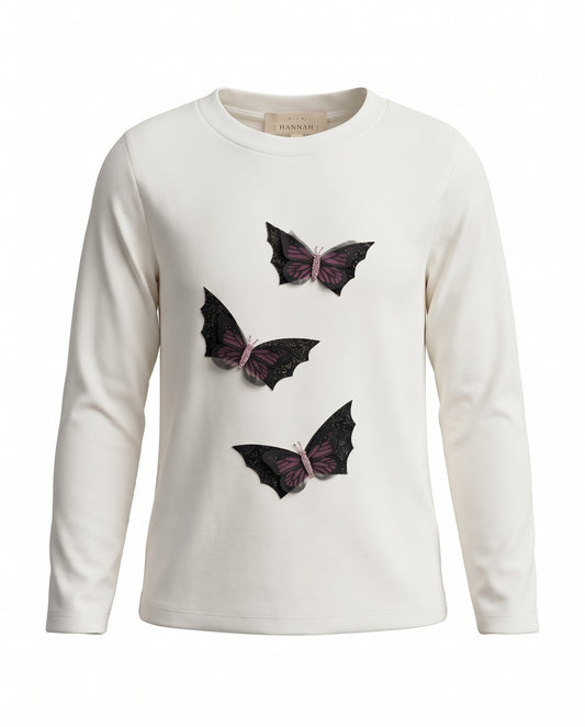 3-D BUTTERFLY BAT TEE