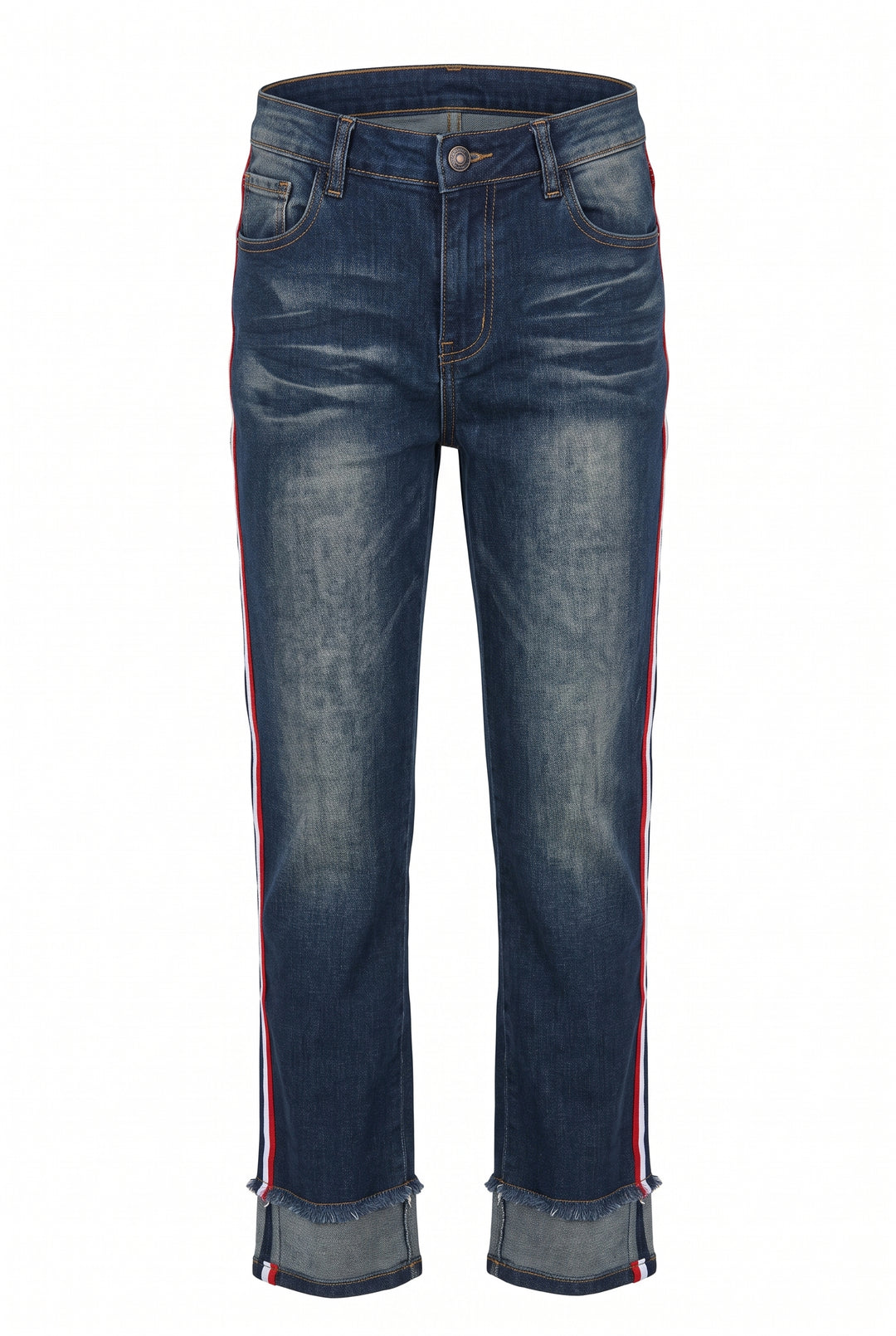 DARK JEAN WITH RED STRIPE