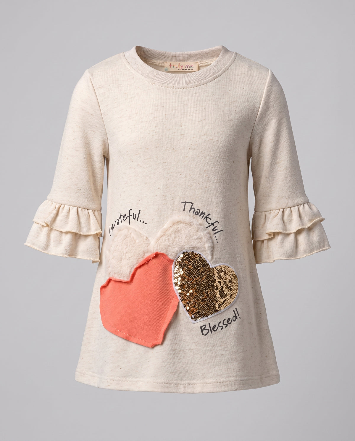Toddler l Little Girl’s Grateful Thankful Bless Heart Tee