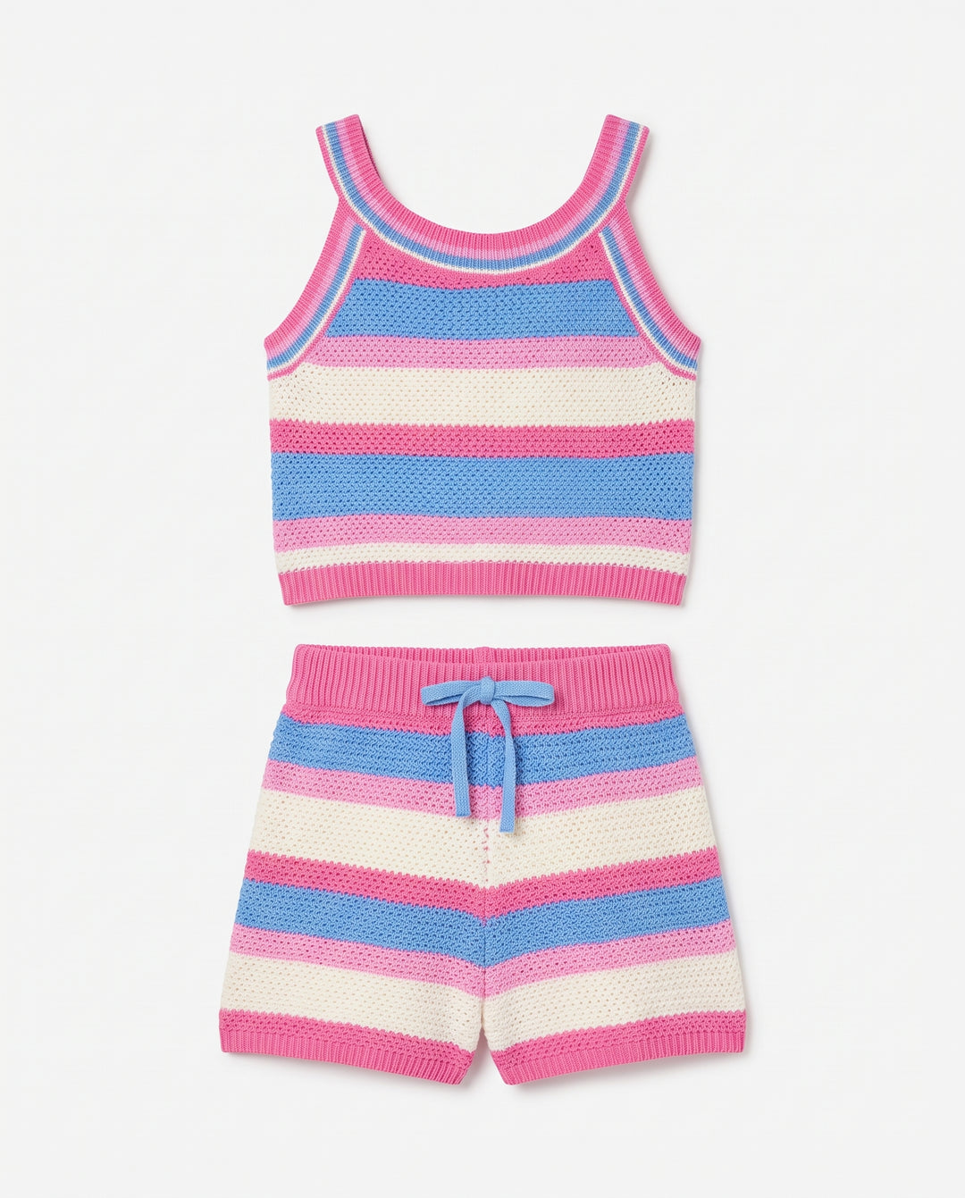 2PC STRIPE CROCHET SET