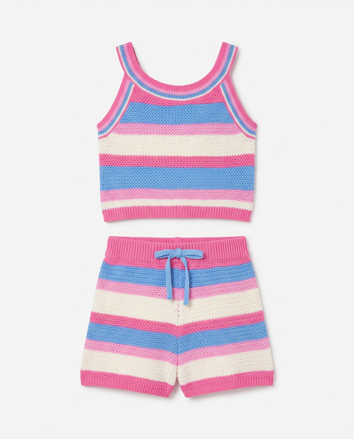 2PC STRIPE CROCHET SET