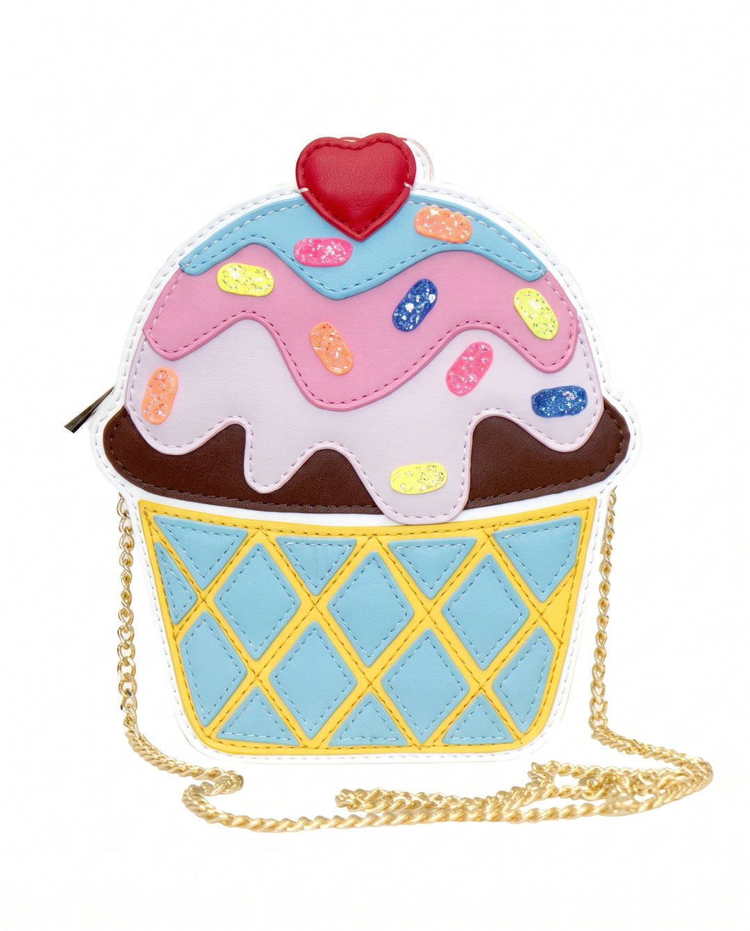 Girls Heart Cherry Cupcake Crossbody Bag