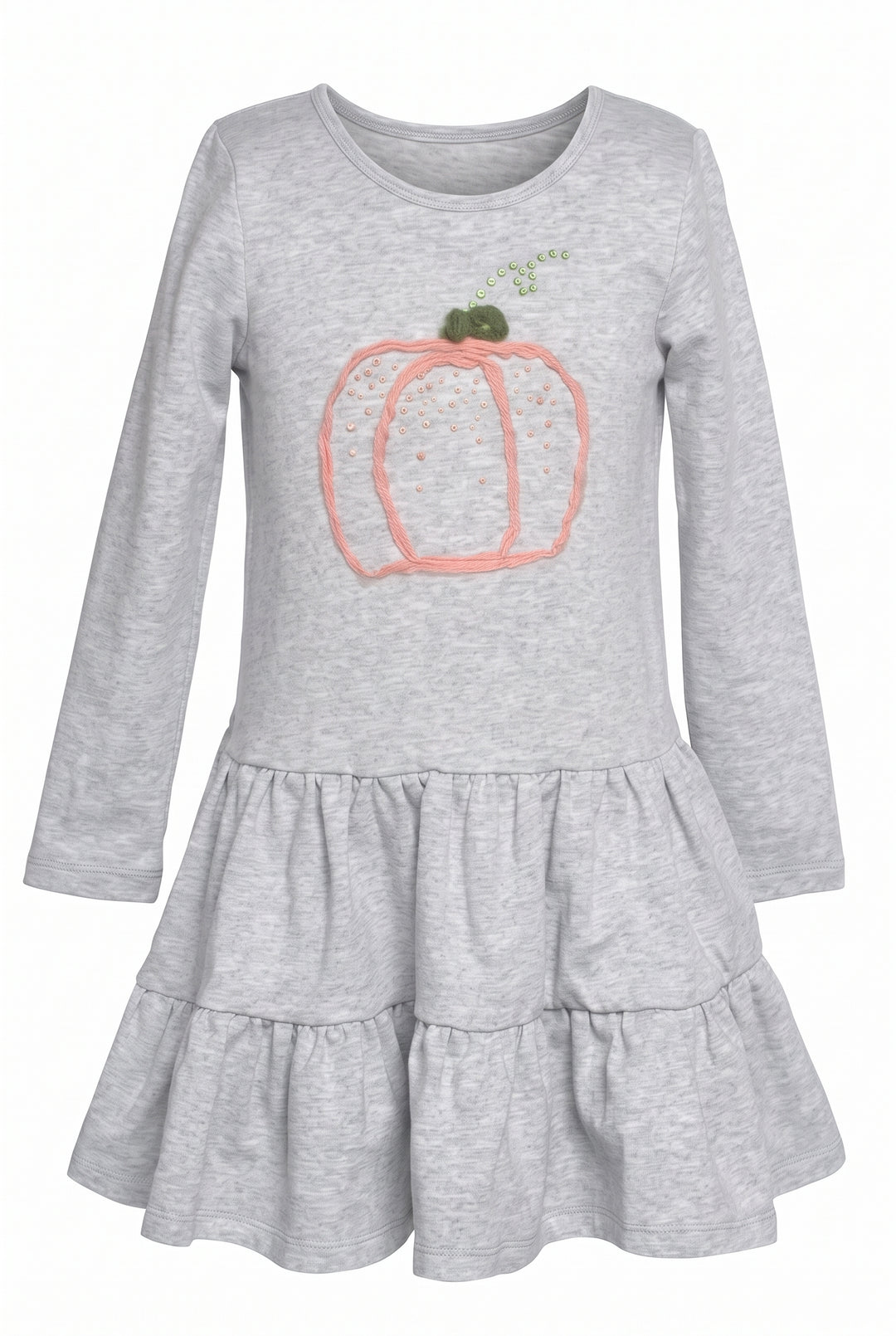 Toddler l Little Girls Embroidered Sequin Rhinestone Dress
