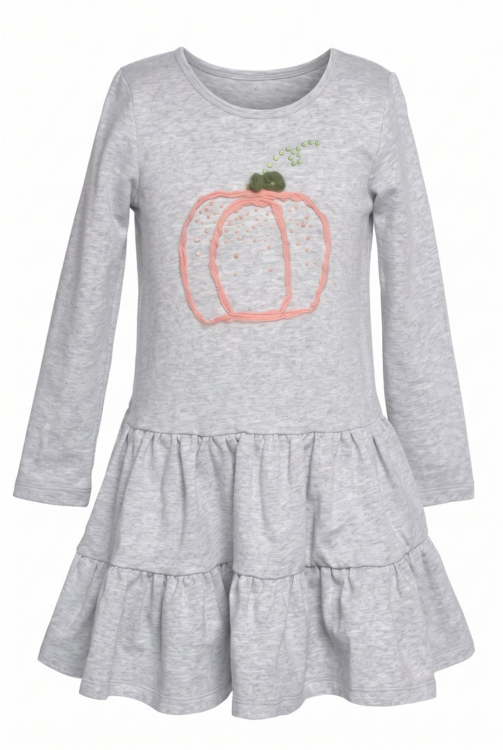 Toddler l Little Girls Embroidered Sequin Rhinestone Dress
