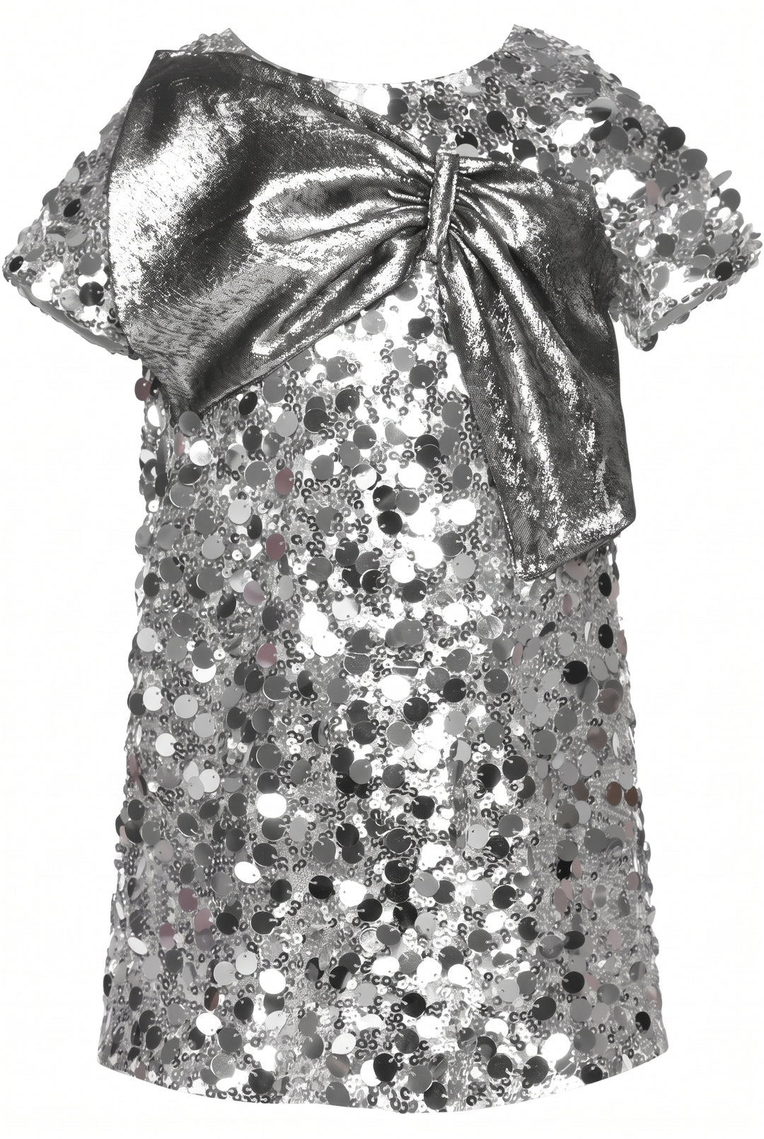 SEQUIN DRESS W/ BIG BOW DETAIL