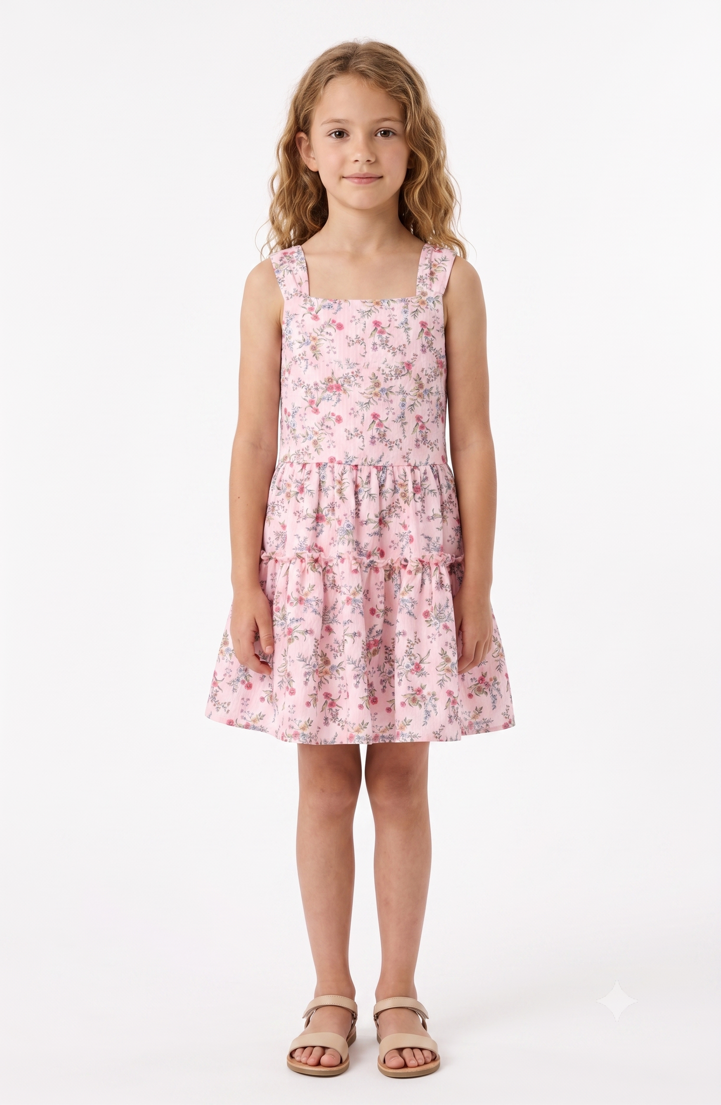 TIERED FLORAL DRESS
