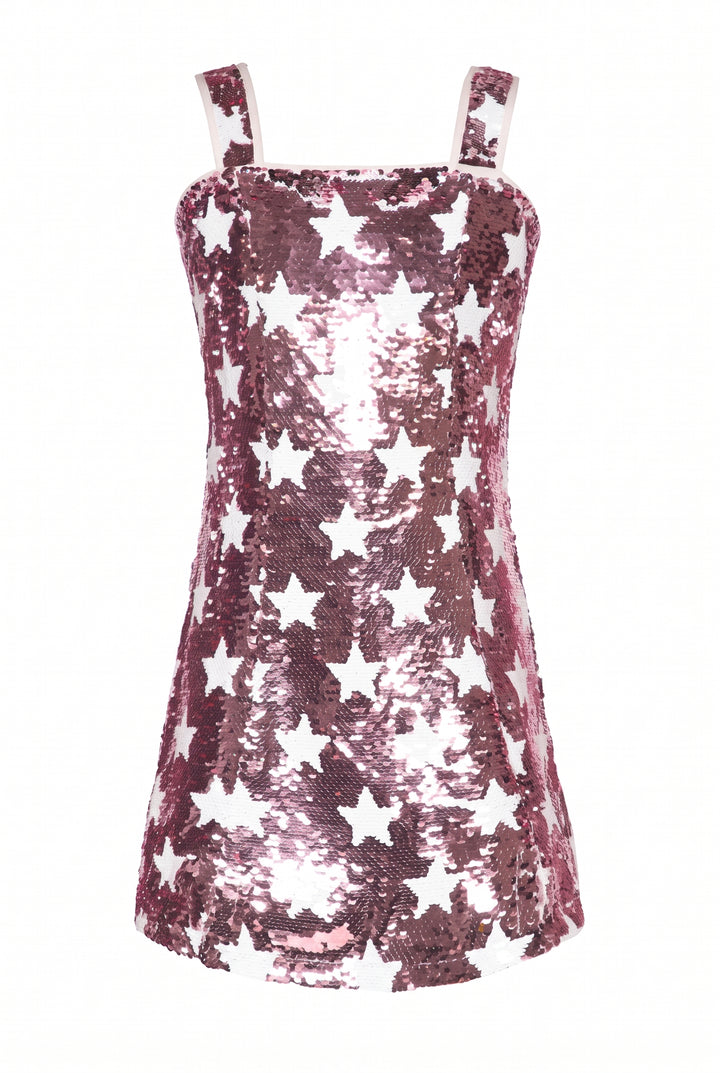 Little l Big l Tween Girl’s Cowgirl Sequin Star Party Dress